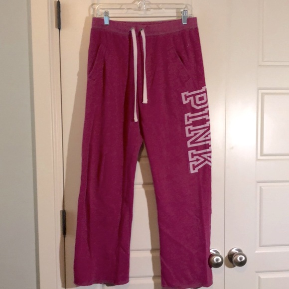 Fuschia PINK boyfriend sweatpants - Picture 1 of 2